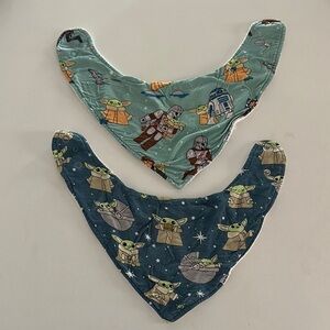 Little Sleepies Grogu Mandalorian Star Wars Kids Bib Set of two